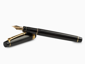 Pilot Justus 95 Fountain Pen, Resin, Gold plated, Black, FJ-3MR-NB-NT