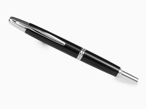 Pilot Capless Fountain Pen, Lacquer, Rhodium Trim, Black