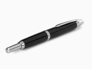 Pilot Capless Fountain Pen, Lacquer, Rhodium Trim, Black