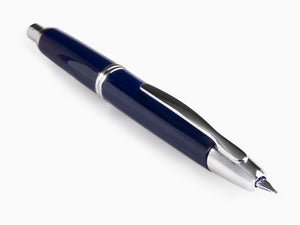 Pilot Capless Fountain Pen, Blue, Chrome, FK-1500-RH-BLUE