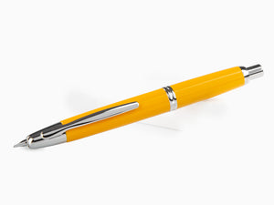 Pilot Retractable Fountain Pen Yellow Capless, Lacquer, Chrome