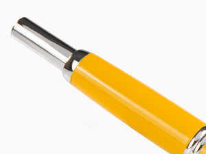 Pilot Retractable Fountain Pen Yellow Capless, Lacquer, Chrome