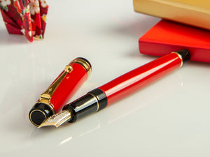 Pilot Custom 845 Red Fountain Pen, Ebonite and Urushi lacquer, FKV-5MR-R