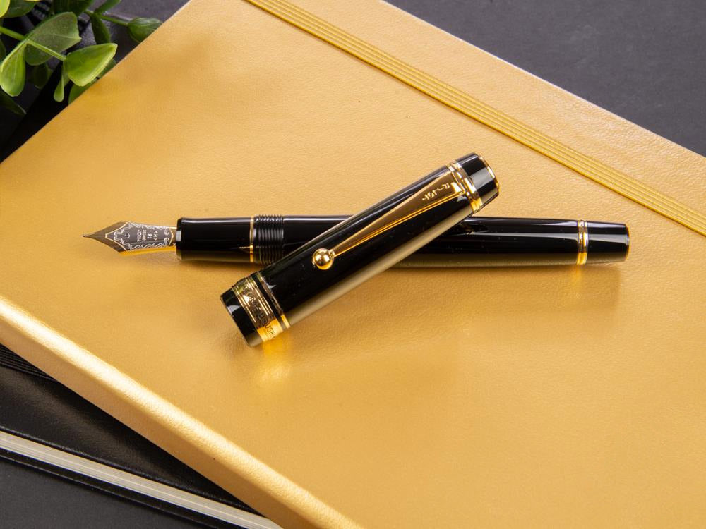 Pilot Custom 845 Fountain Pen, Ebonite, Gold trim, Black, NC845N - Iguana  Sell