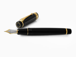 Pilot Custom Urushi Fountain Pen, Ebonite, Gold trim, Black, NPUN