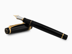 Pilot Custom Urushi Fountain Pen, Ebonite, Gold trim, Black, NPUN