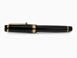 Pilot Custom Urushi Fountain Pen, Ebonite, Gold trim, Black, NPUN