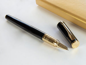 Parker Ingenuity 5th Small Black Rubber PGT Fountain Pen, S0959060