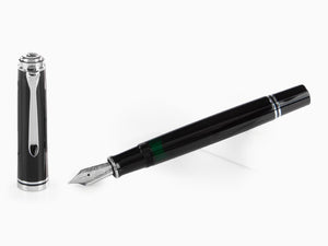 Pelikan Fountain Pen Souverän M805 Black- Silver Plated, 925446