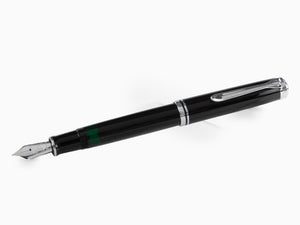 Pelikan Fountain Pen Souverän M805 Black- Silver Plated, 925446