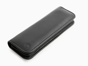 Pelikan 2 Pen Case, Nappa Leather, Black, Zip, 958017