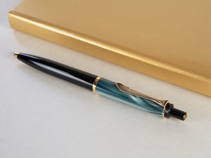 Pelikan K200 Ballpoint pen, Green Marble, Gold trim, 996694