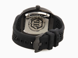 Philipp Plein The Skeleton Automatic Watch, PVD, Black, 44 mm, PWBAA0621