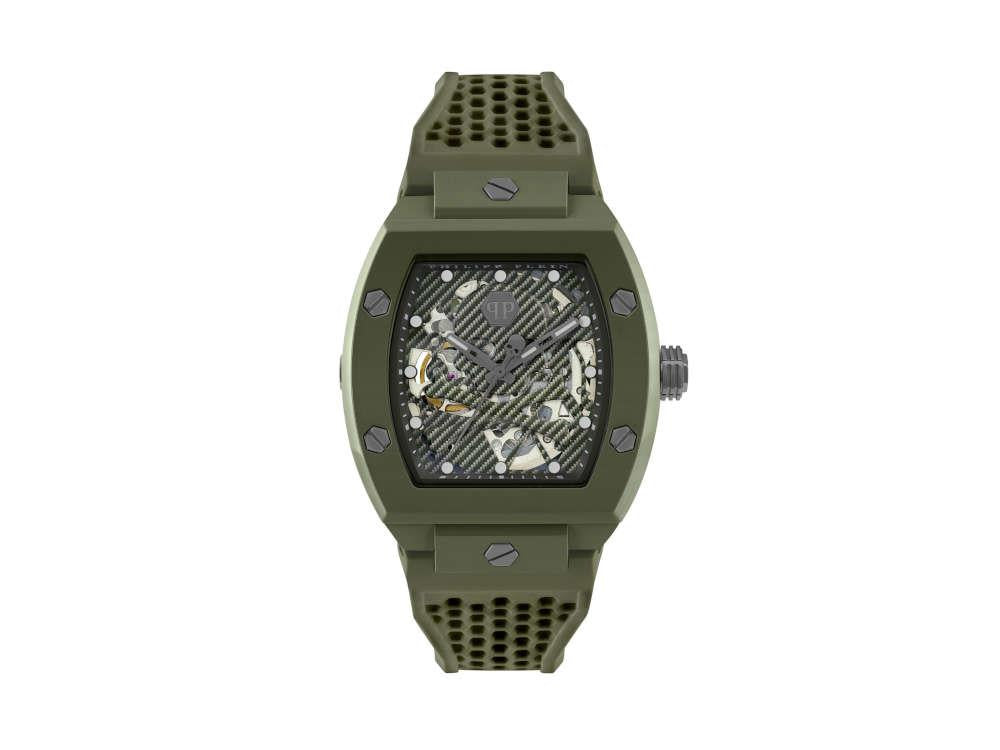 Philipp Plein The Skeleton Ecoceramic Automatic Watch, Green, 44 mm, PWVBA0223