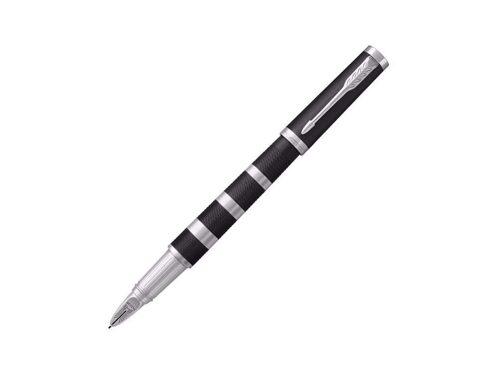 Parker Ingenuity Fountain Pen, Lacquer, Chrome Trim, Black, 1931469