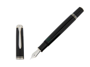 Pelikan Fountain Pen Souverän M805 Black- Silver Plated, 925446