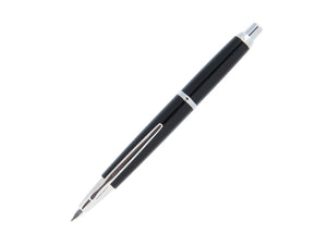 Pilot Capless Decimo Fountain Pen, Chrome trim, Black, FK-1500D-RH-BLACK