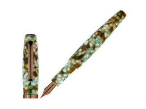 Scribo La Dotta Travertino Fountain Pen, 18K, Limited Ed DOTFP17PC1803