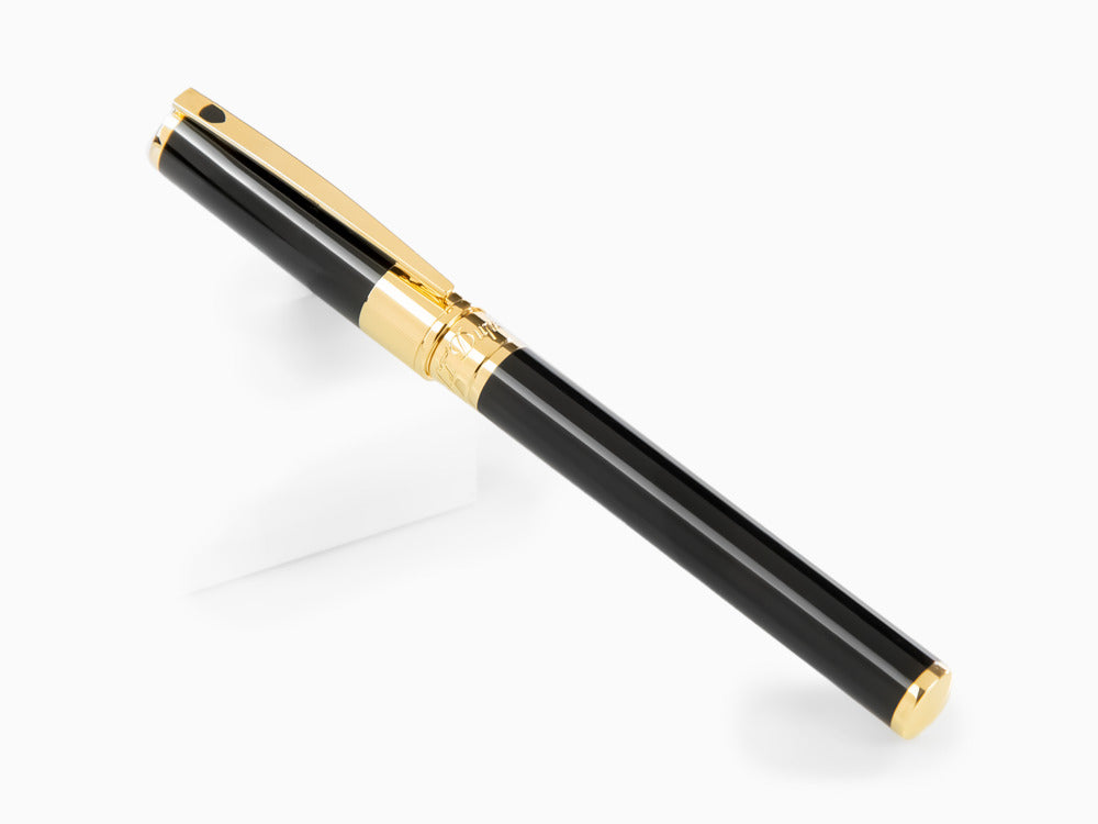 S.T. Dupont D-Initial Rollerball pen, Brass, Black, Gold trim