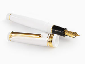 Sailor Professional Gear Slim Gold Fountain Pen, White, 11-1221-410