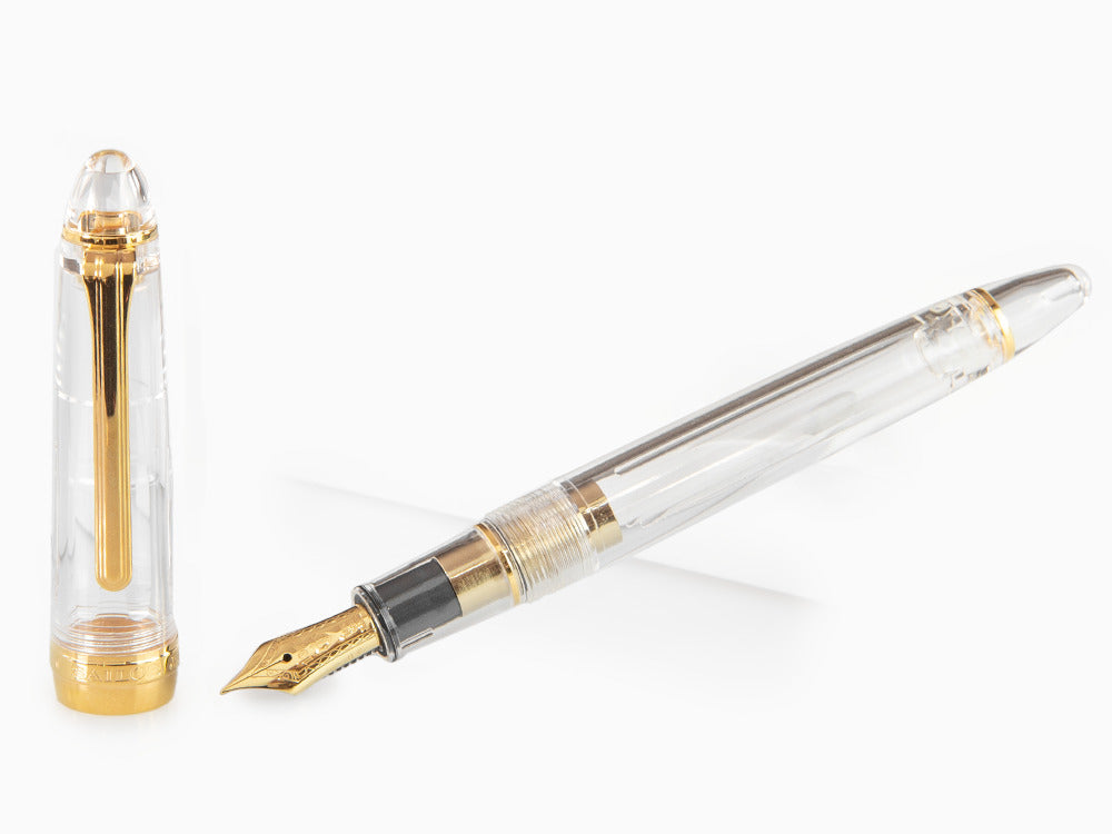 Sailor 1911 Standard Series Fountain Pen, Resin, Demonstrator, Gold trim