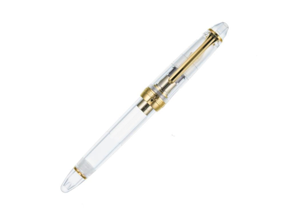 Sailor 1911 Large Series Fountain Pen, Demonstrator, 24k Gold Trim