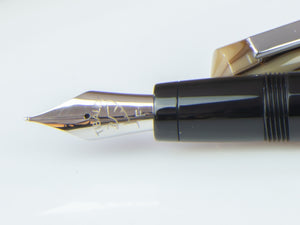 Tibaldi Infrangibile Taupe Grey Fountain Pen, Resin, Black, INFR-324-FP