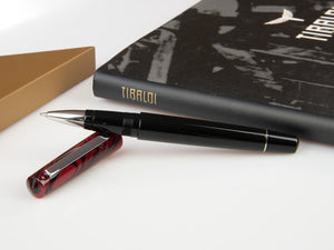 Tibaldi Infrangibile Mauve Red Rollerball pen, Resin, Black, INFR-326-RB