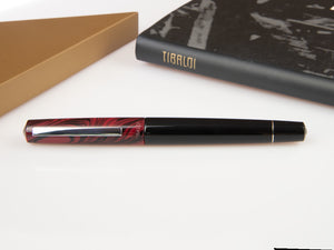 Tibaldi Infrangibile Mauve Red Rollerball pen, Resin, Black, INFR-326-RB