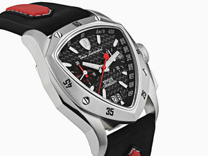 Tonino Lamborghini New Spyder Quartz Watch, Black, 43 mm, Chronograph, TLF-A13-1