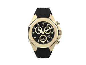 Timex UFC Pro Quartz Watch, PVD Gold, Black, 45 mm, Chronograph, TW2W69800