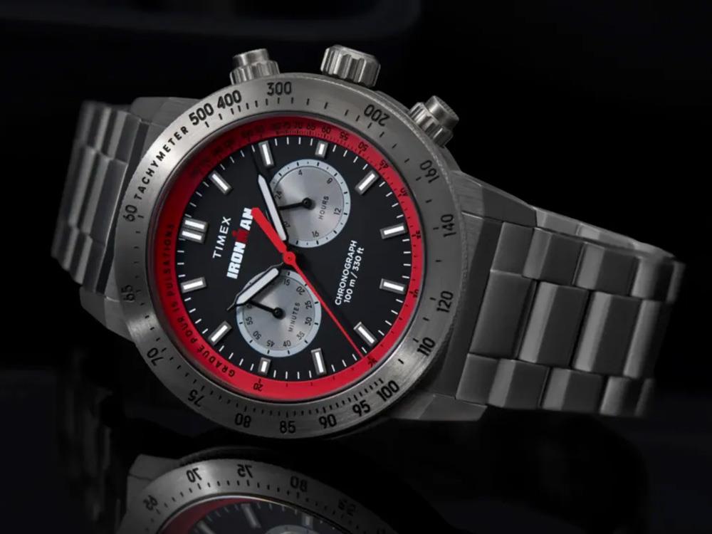 Timex Ironman Quartz Watch, Black, 44 mm, Chronograph, TW2Y02000