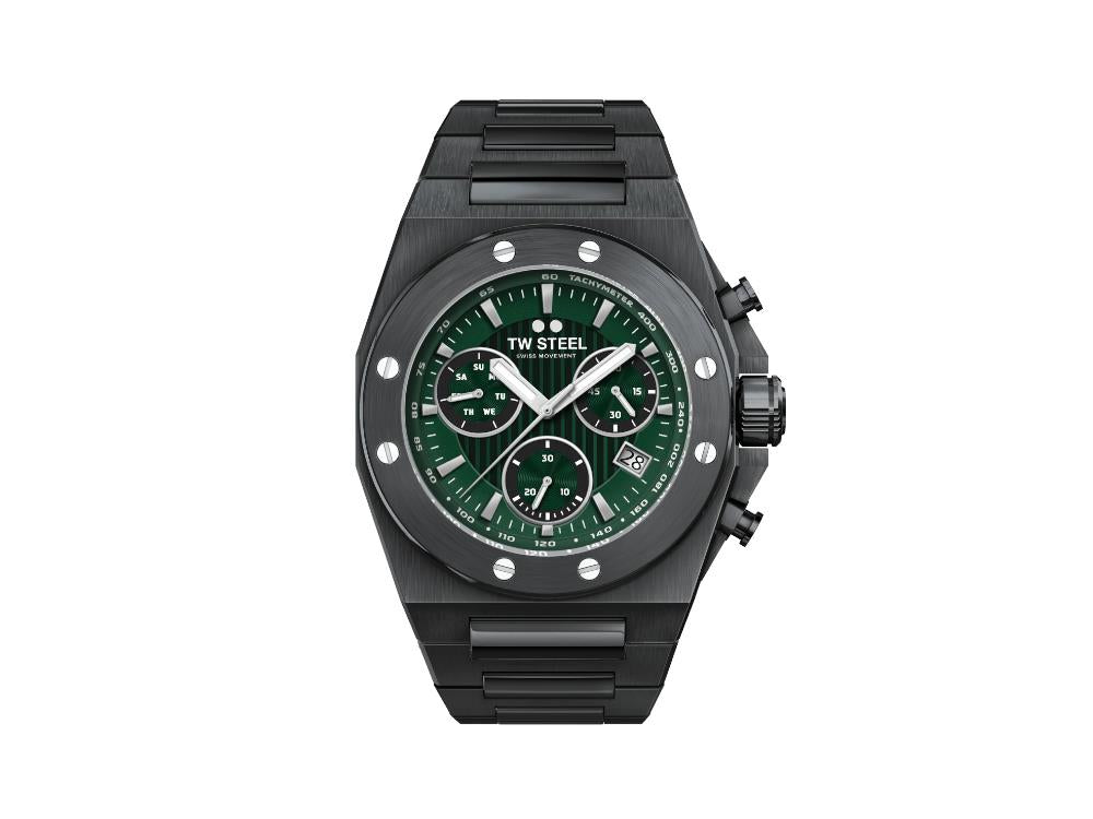 TW Steel Ceo Tech Quartz Watch, Green, 45 mm, 10 atm, CE4081