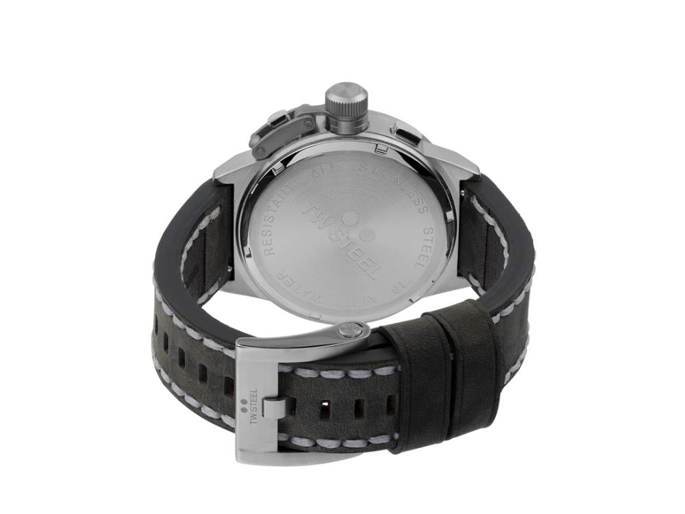 TW Steel Classic Canteen Quartz Watch Grey 45 mm Leather strap 10 Iguana Sell