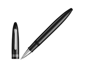 Tibaldi Bononia Rich Black Rollerball pen, Resin, Black, Palladium, BNN-237-RB