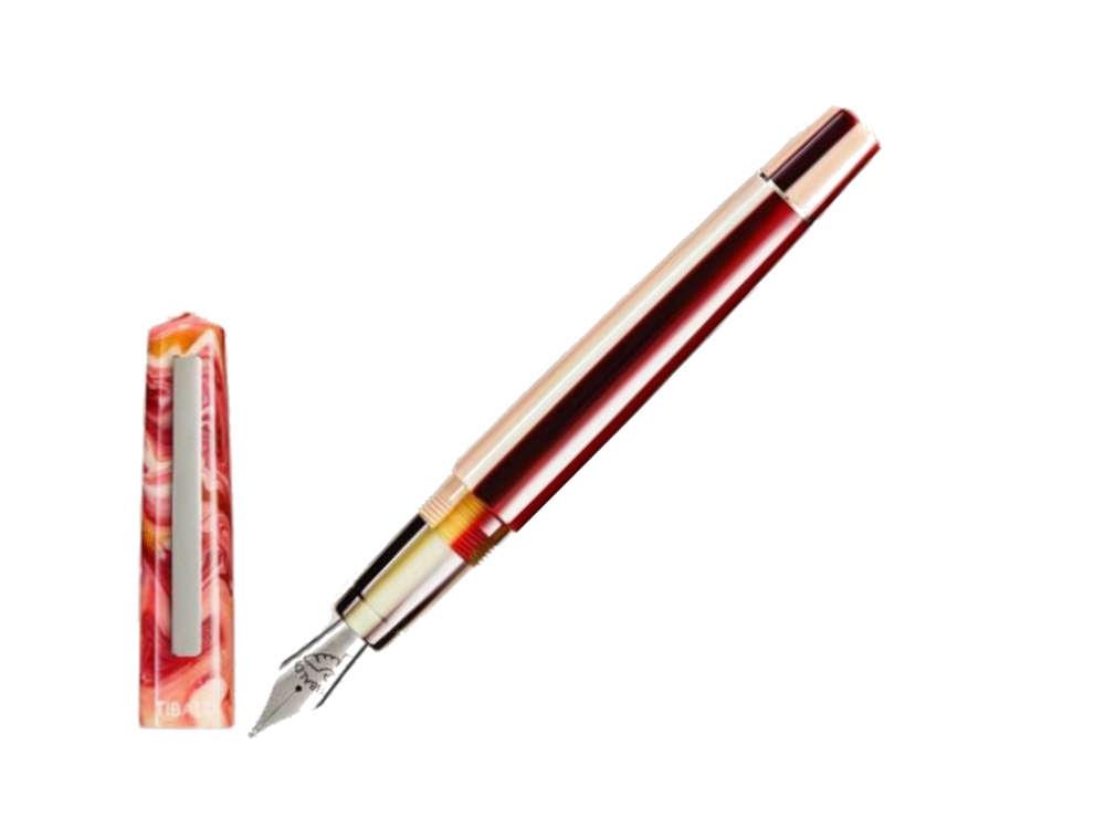 Tibaldi Infrangibile Russet Red Fountain Pen, Resin, Pink, INFR-359-FP