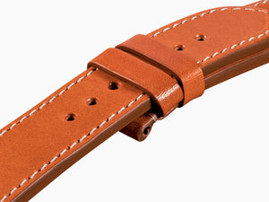 U-Boat Accesorios Strap, Calfskin Leather, Cotton, Brown, 22mm, 829/Z