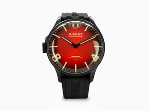 U-Boat Capsoil Darkmoon Soleil Red IPB Quartz Watch, 44 mm, 8697