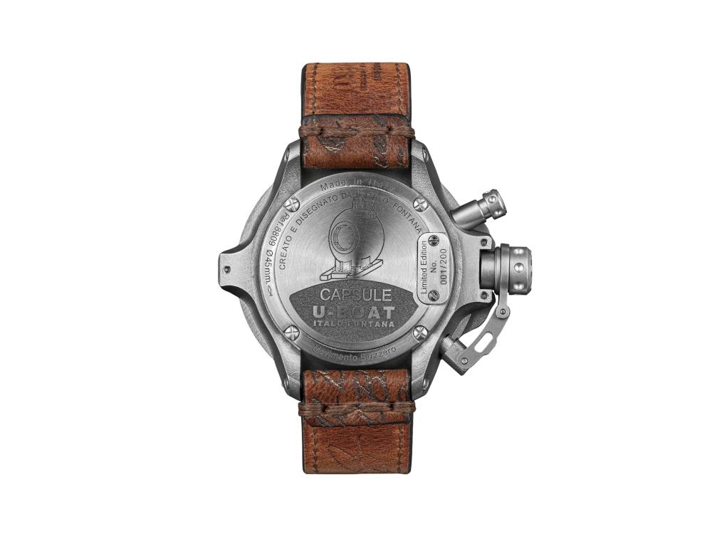 U Boat Capsule Automatic Watch 45 mm Black Limited Edition 8809 Iguana Sell