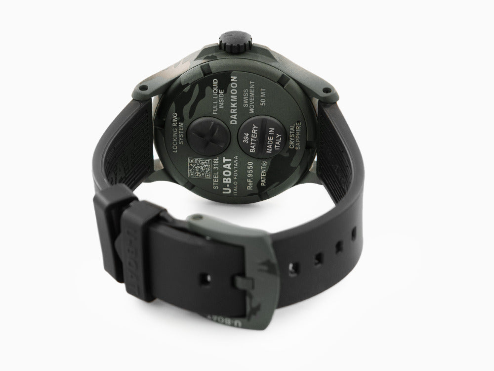 GONE FISHING green camouflage watch roll - WRIST ICONS