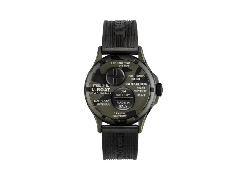 U Boat Capsoil Darkmoon Curve Camouflage Quartz Watch 40 mm Grey 95 Iguana Sell