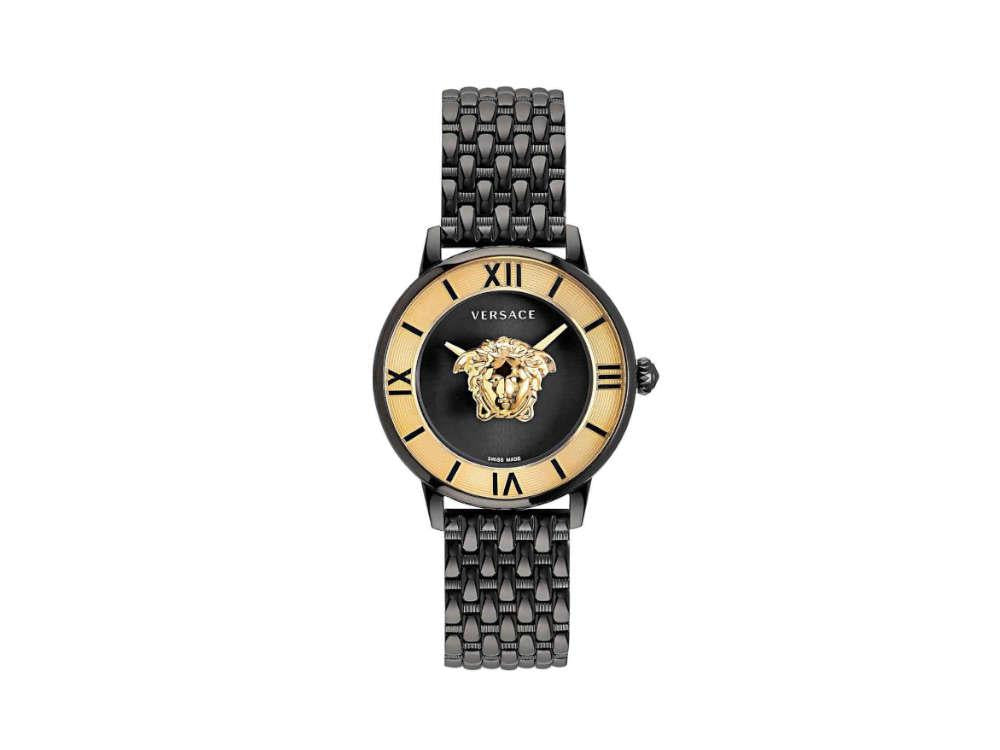 Versace La Medusa Quartz Watch, PVD, Black, 38 mm, Sapphire Crystal, VE2R00422