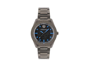Versace Greca Dome Quartz Watch, PVD, Black, 42 mm, Sapphire Crystal, VE2T00622