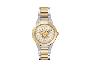 Versace Medusa Infinite Quartz Watch, PVD Gold, White, 38 mm, VE3F00823
