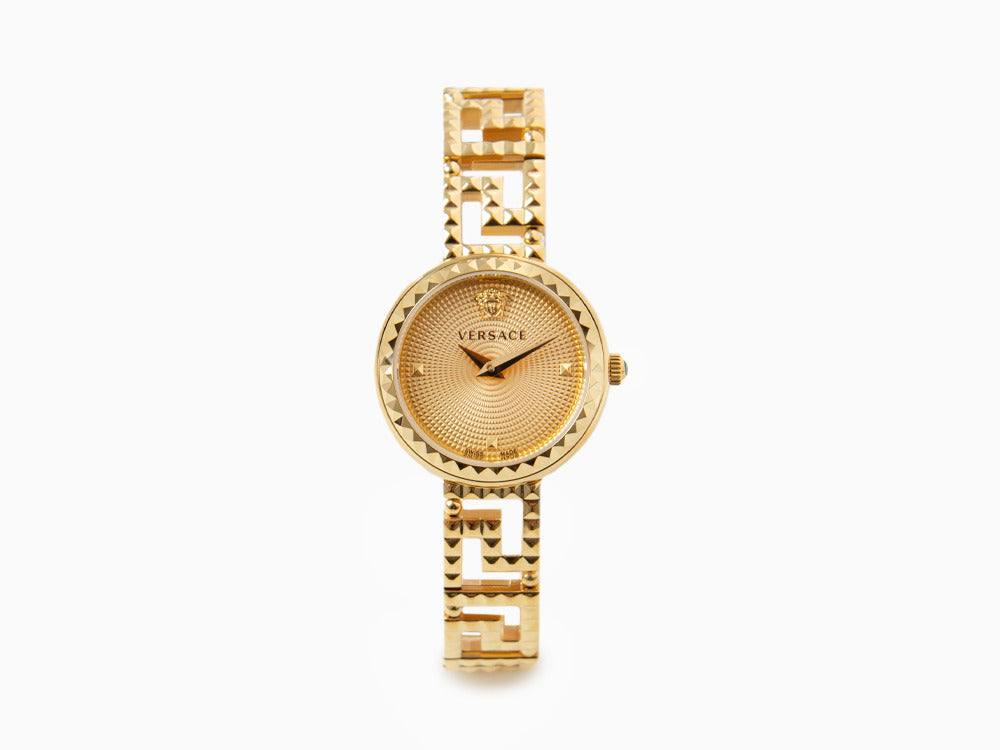 Versace Greca Goddess Quartz Watch, PVD Gold, Golden, 28 mm, VE7A00323 -  Iguana Sell