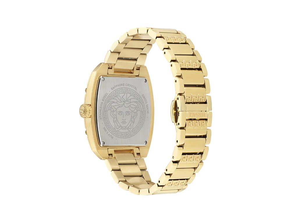 Versace Dominus Lady Quartz Watch, PVD Gold, Black, 44,8mm x 36mm, VE8K00524