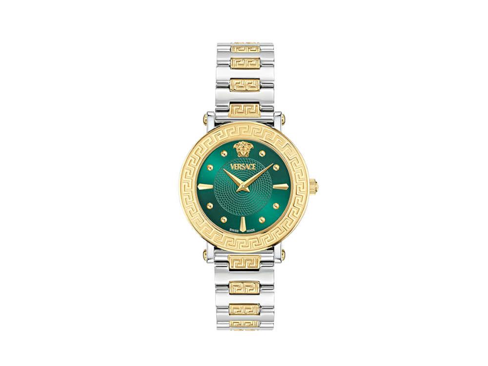 Versace Greca Sphere Quartz Watch, Green, 35 mm, Sapphire Crystal, VE9C00424