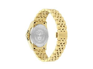 Versace Anteo Quartz Watch, PVD Gold, Black, 41 mm, Sapphire Crystal, VE9H00624