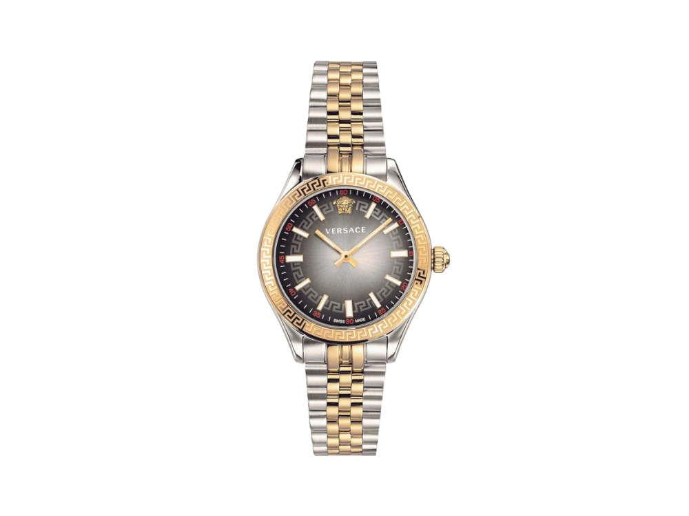 Versace Hellenyium Lady Quartz Watch, PVD Gold, Grey, 36 mm, VEHU00520