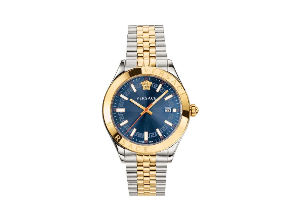 Gold, Hellenyium PVD Blue, - Versace Watch, Sell VEVK00520 42mm, Iguana Quartz